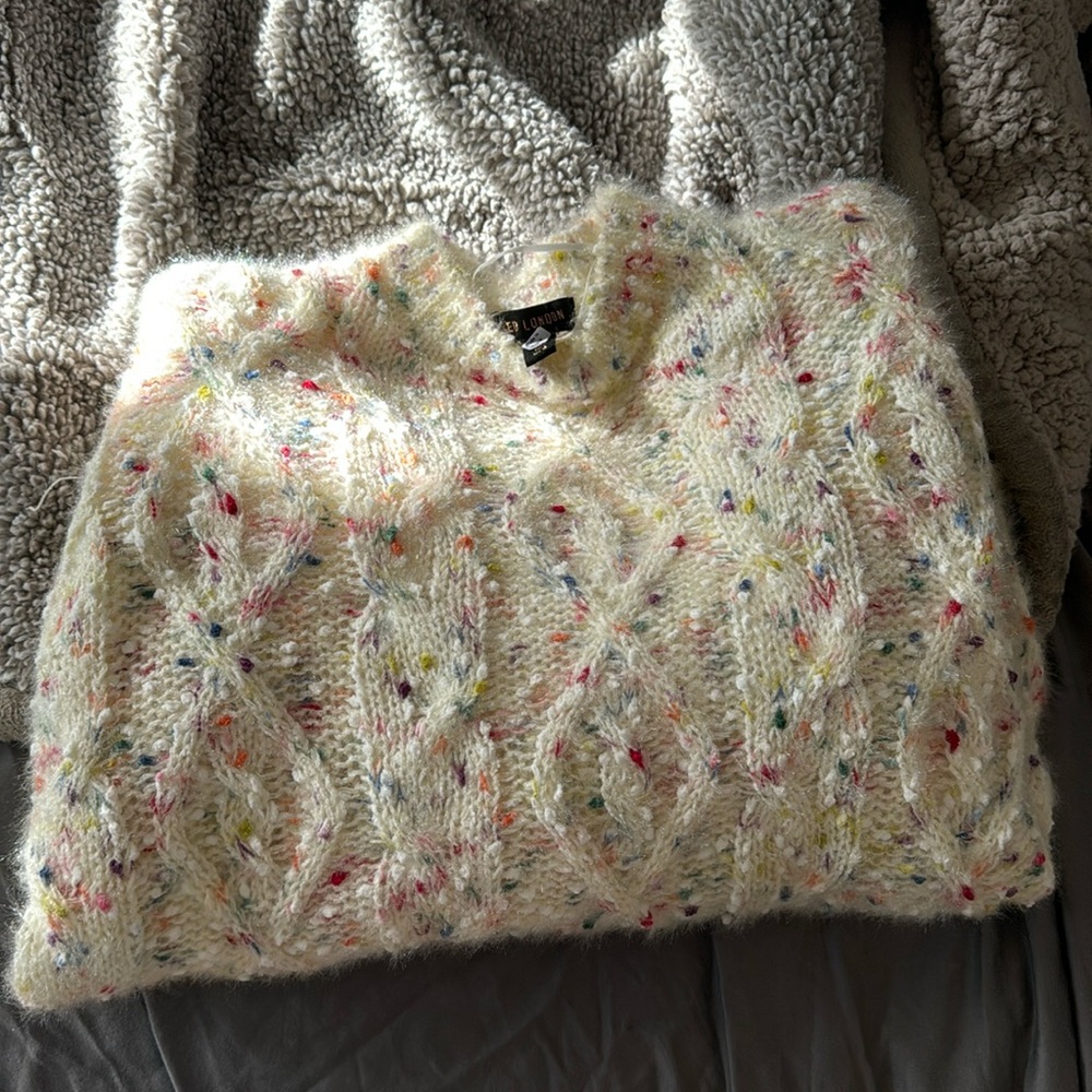 NWT ASOS QED London Cable Knit Sweater - Picture 2 of 5